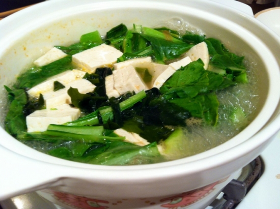 豆腐小白菜汤