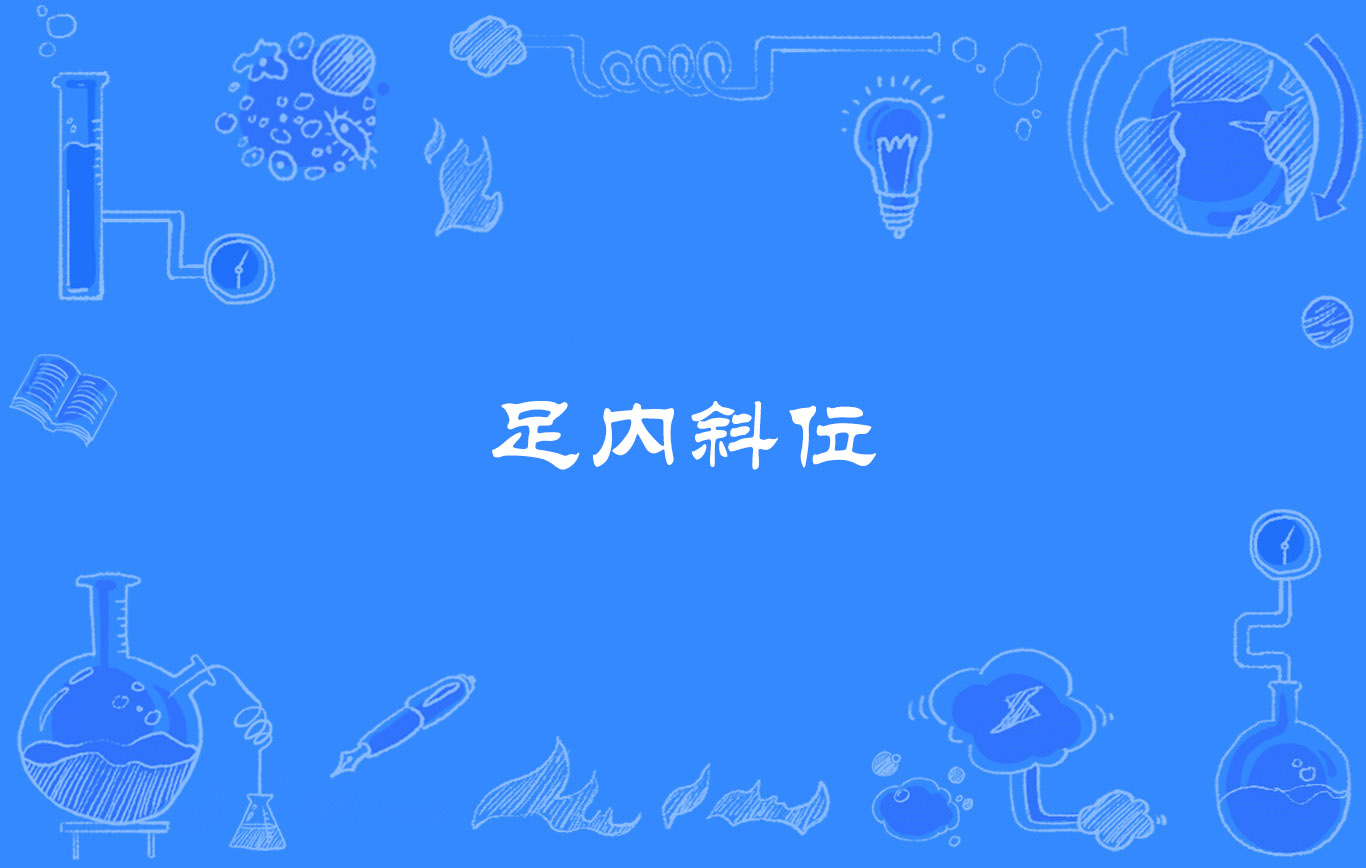 足内斜位