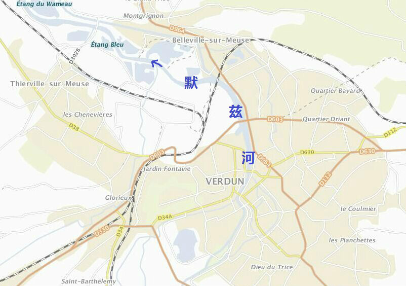 阿尔萨斯-香槟-阿登-洛林大区(région acal)默兹省(meuse,55省)的一