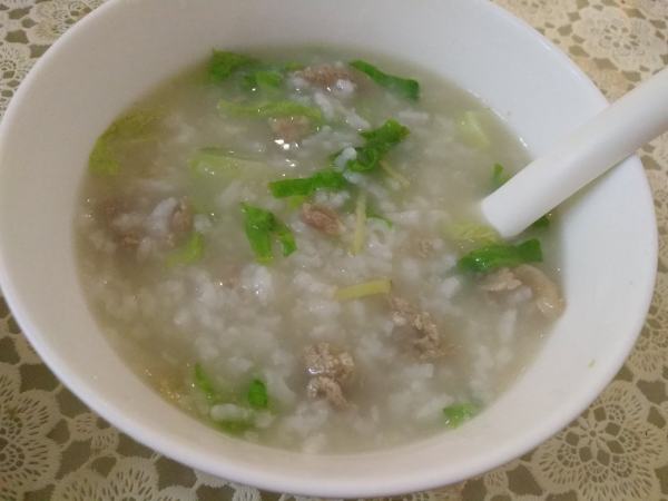芹菜牛肉粥