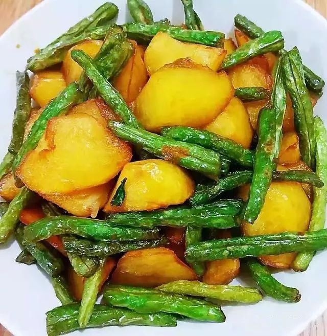 土豆炒四季豆