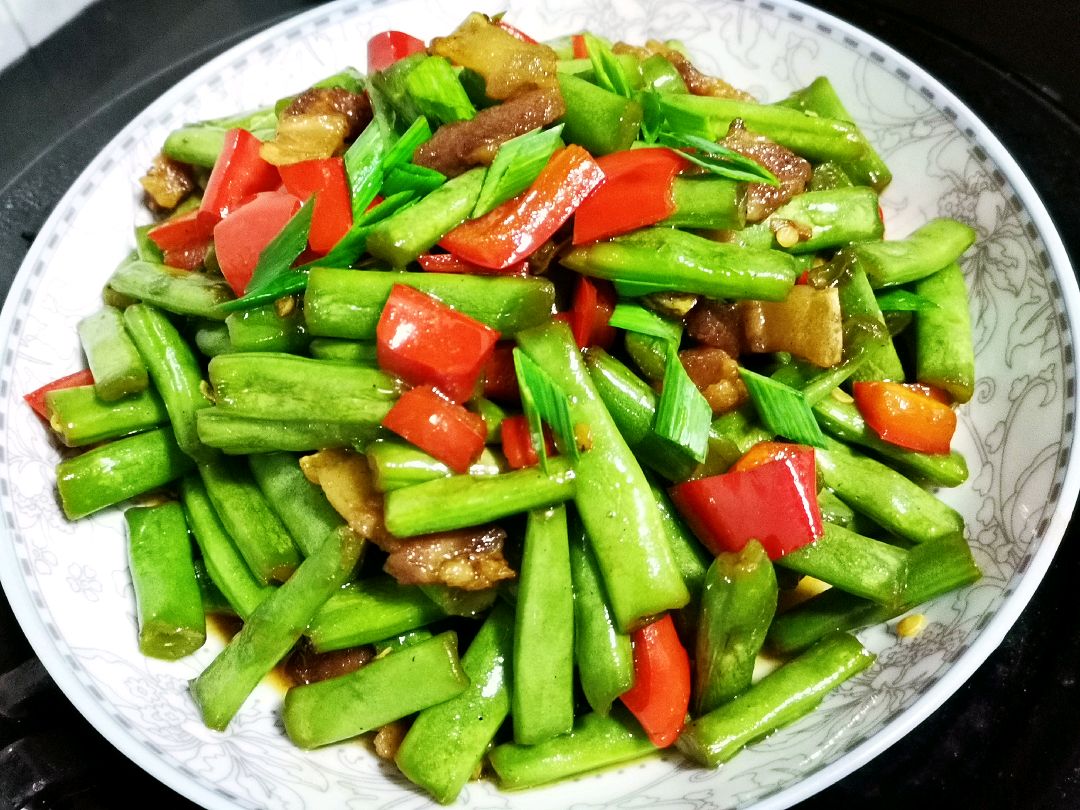 油渣炒四季豆