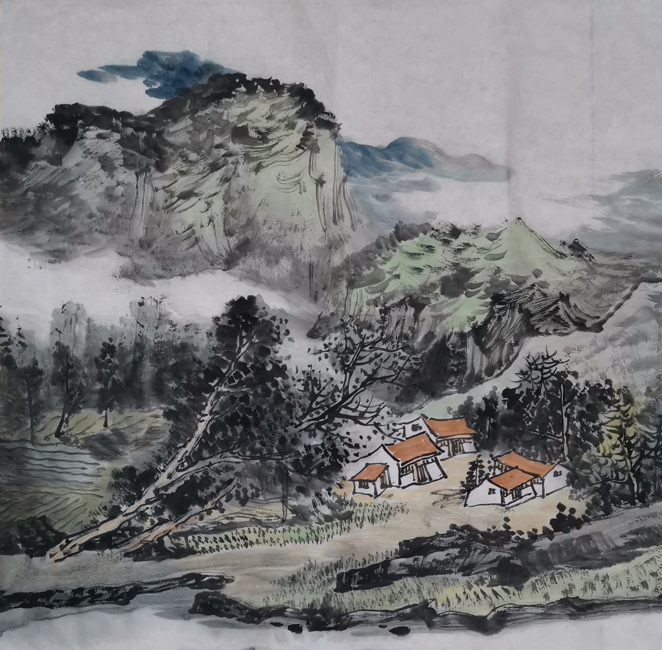 画家 /a>李伯英先生为师学习中国画山水,2008年入北京荣宝斋画院程