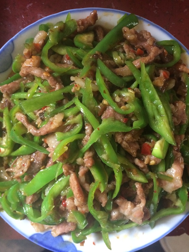 青椒牛肉丝