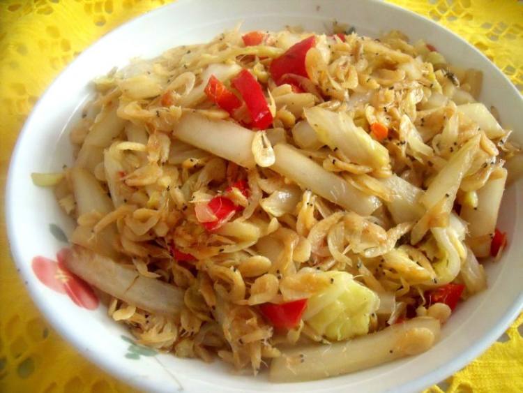 虾皮炒白菜