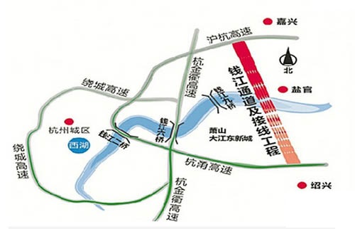 是杭州钱江流域第一条超大直径盾构法隧道,也是世界上直径最大的盾