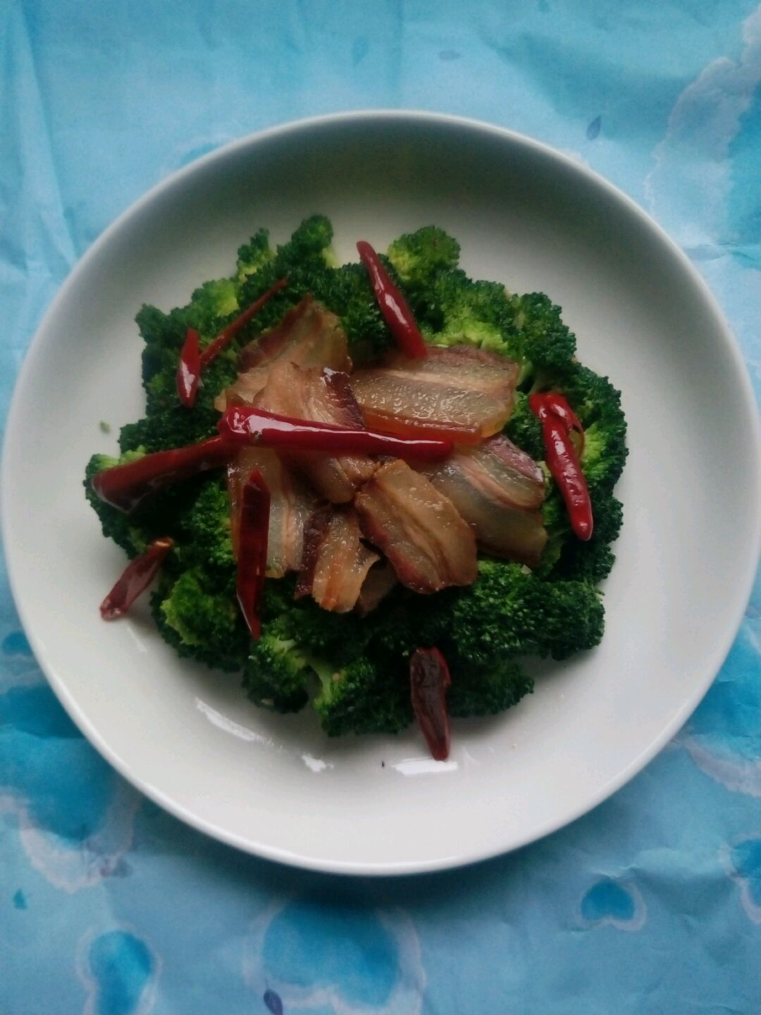 西兰花炒腊肉