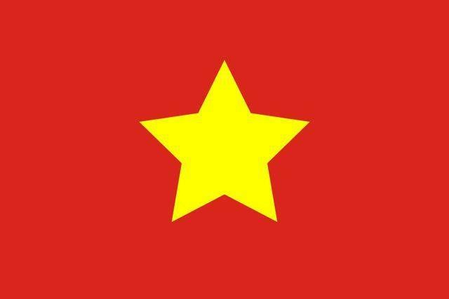 国旗旗底为红色,旗中心为一枚五角金星.