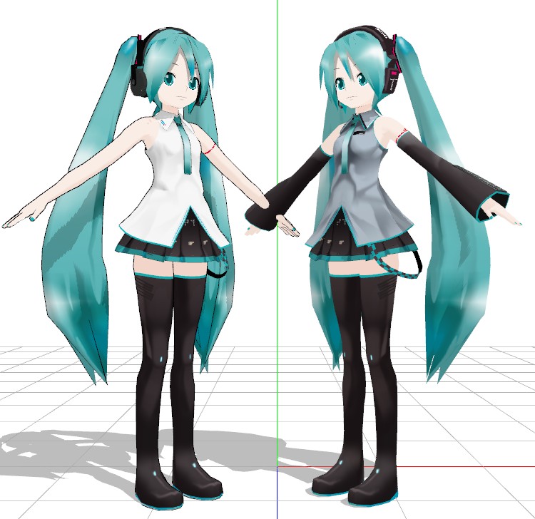  p>初音未来lat式,是作者lat氏制作的一款mikumikudance(mmd)3d模型.