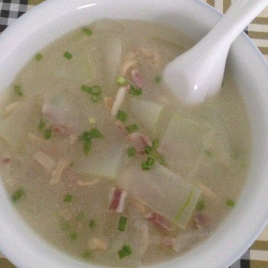 冬瓜毛豆咸肉汤