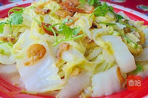 虾皮炒白菜