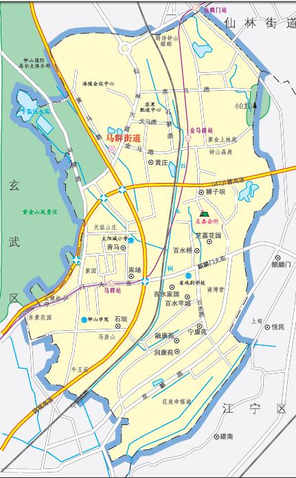 href="#" data-lemmaid="440555">江宁区 /a>相邻,其他三面环接 a