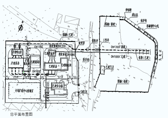 充填井场地总平面布置