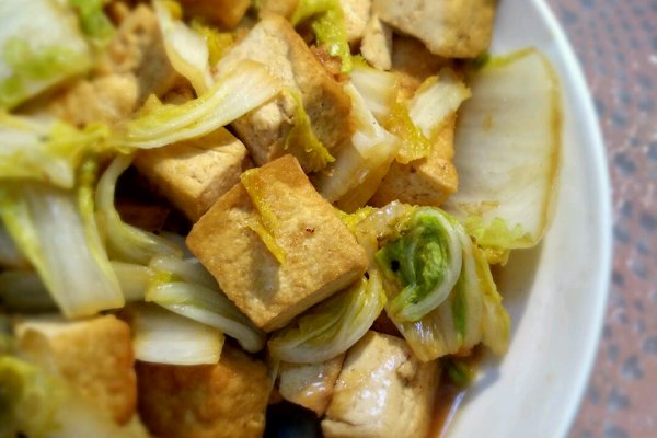孜然白菜豆腐