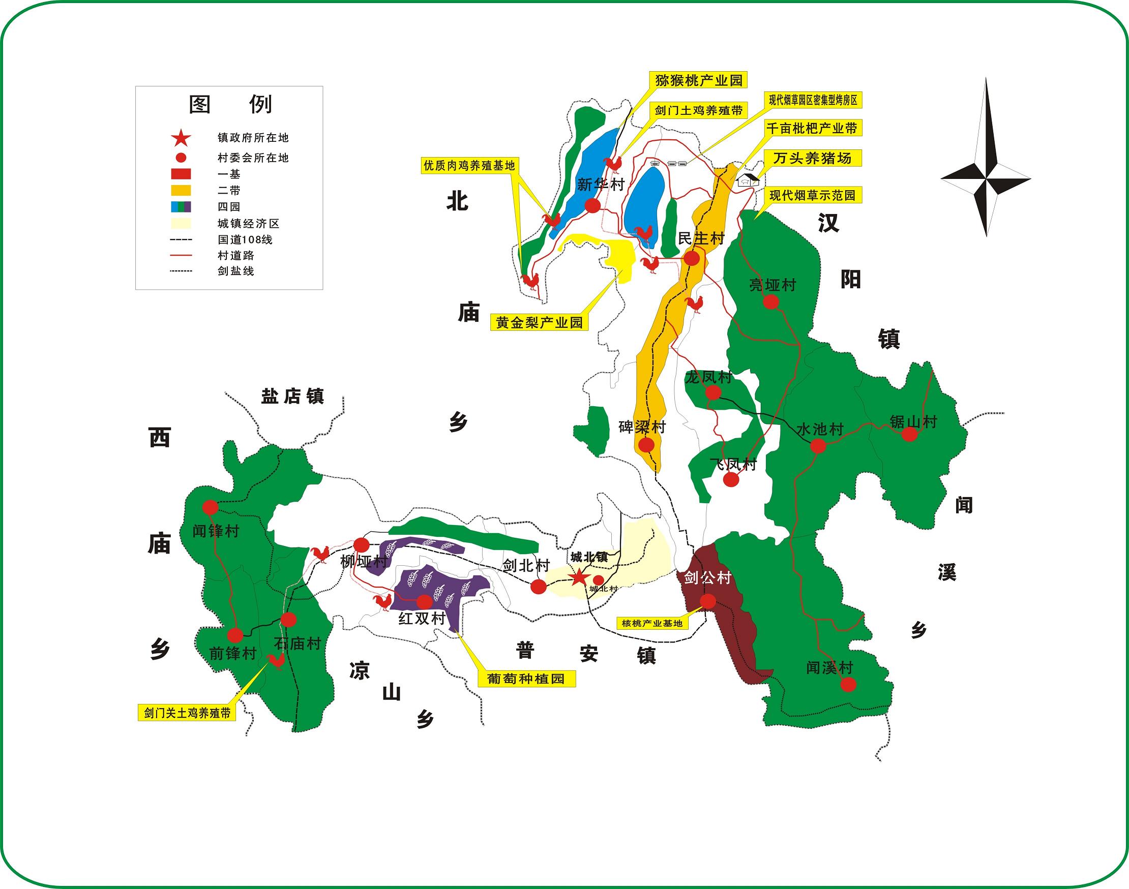 剑阁县城北镇