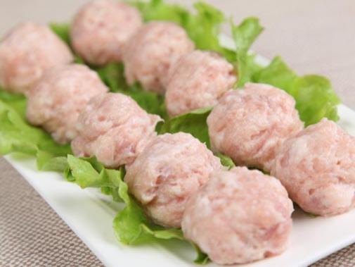 麦洋葱片猪肉丸