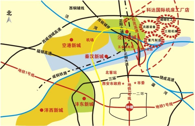 在中国西安西咸新区泾河新城永乐工业密集区内建立的以机床设备展示