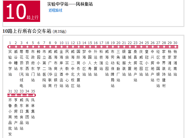 威海公交10路