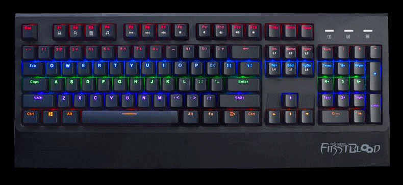 rk 幻影rgb游戏机械键盘(黑轴)