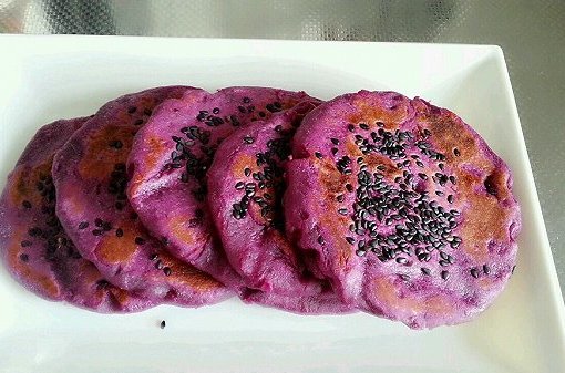 香煎紫薯饼