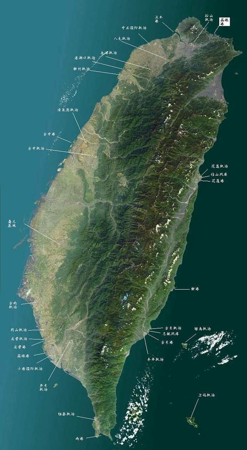 台湾岛为中国东部最高山岳分布区,玉山主峰海拔3952米(旧测3997米),为