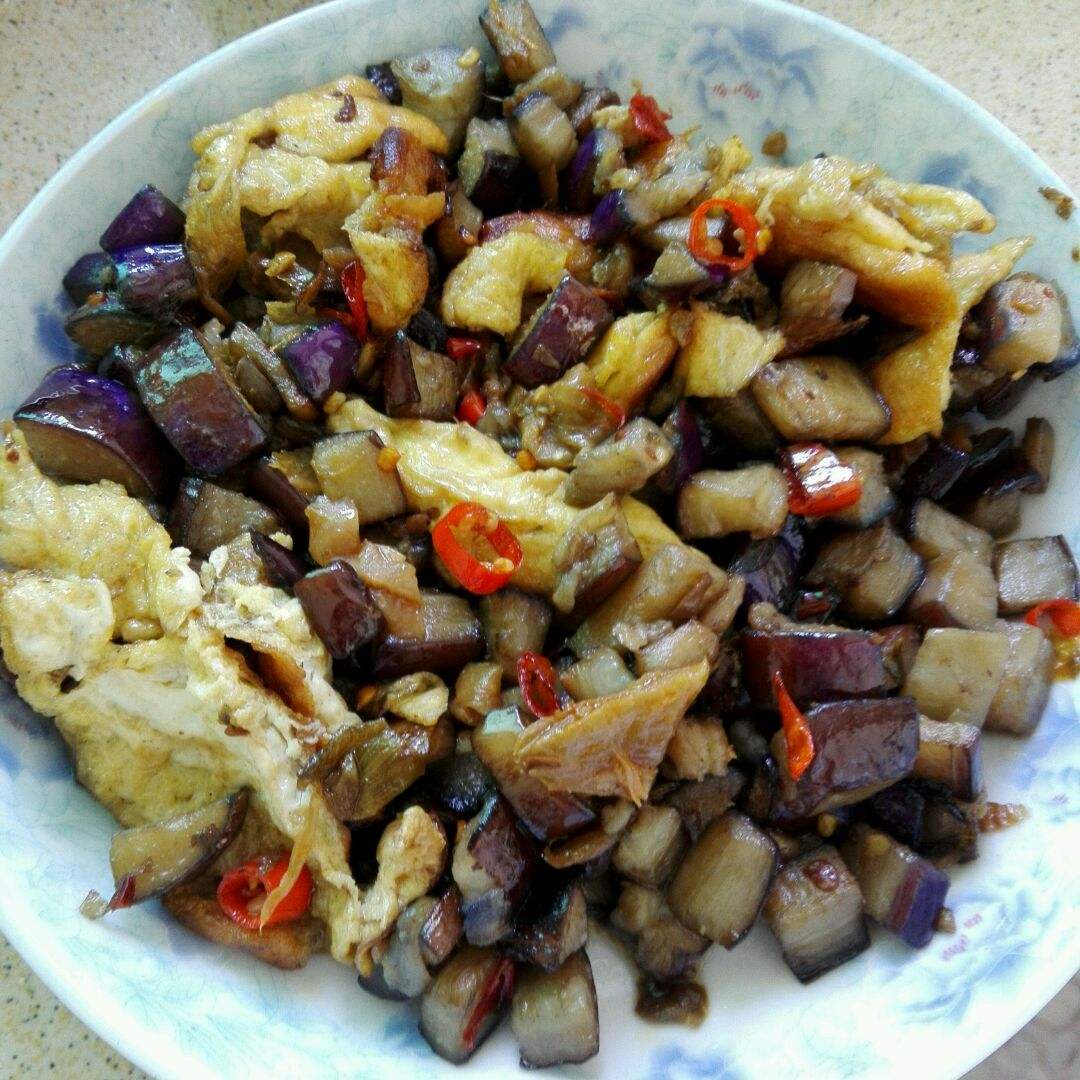 茄子炒鸡蛋