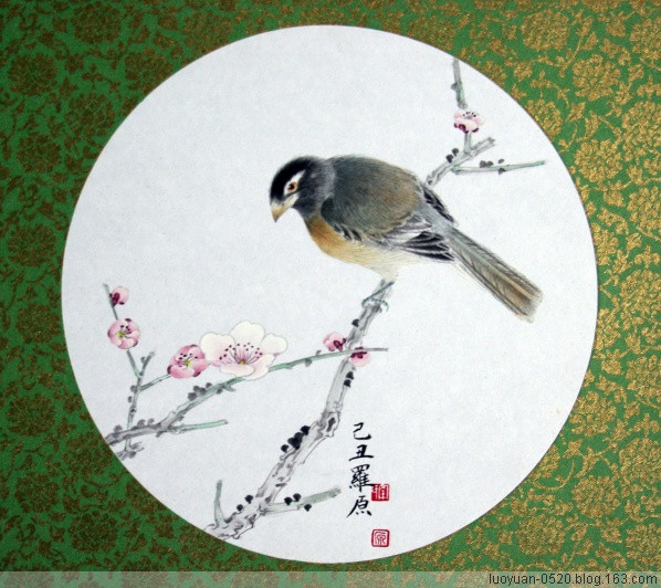 斋号为"若水斋,著名 a target"_blank href/item/花鸟画>花鸟画