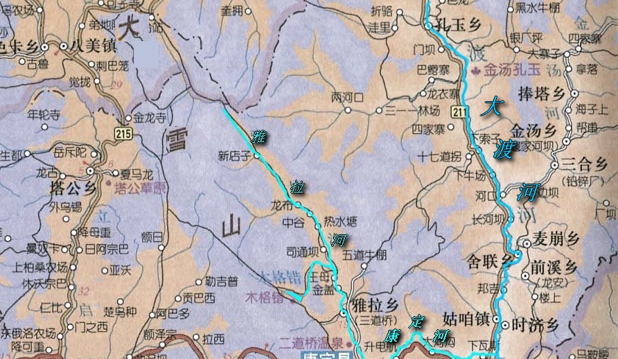 p>康定河,在古籍记载中,名称各异,有'炉河"打箭炉河(缘于康定市旧
