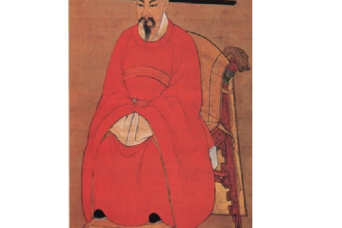 宋理宗坐像轴