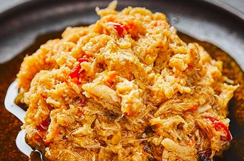 豆绒蟹肉酱