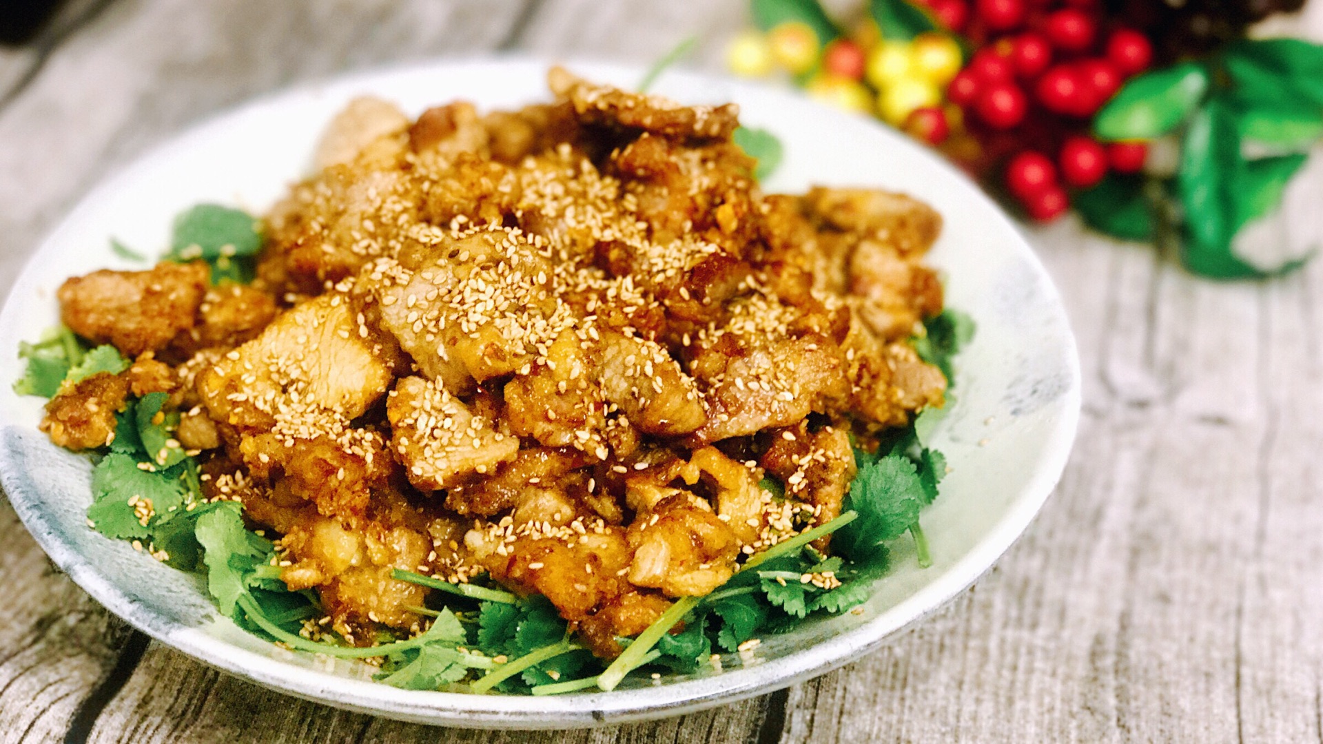 干炸羊肉