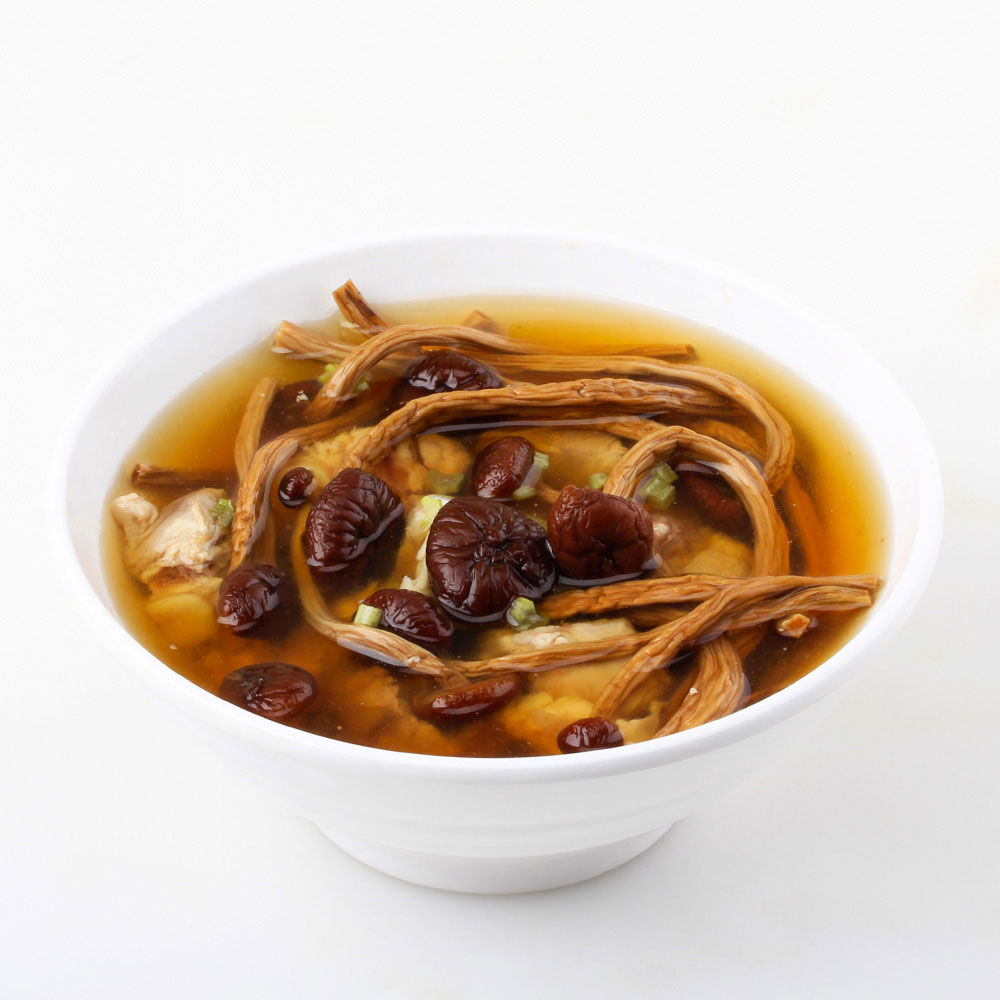 鲜鸡茶树菇汤