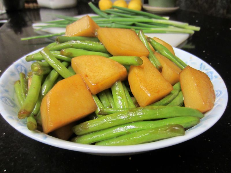 土豆炒四季豆