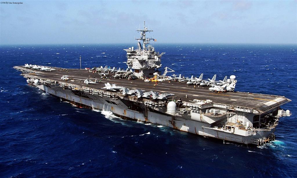 p>企业号航空母舰(英文:uss enterprise,舷号:cvn-65,中文:常意译为"