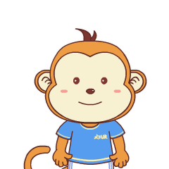 一款聊天表情工具,出自《欢跃猴日常》四格漫画系列