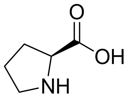 p>脯氨酸(proline,缩写为pro 或p,化学式为c sub>5/sub>h sub>9