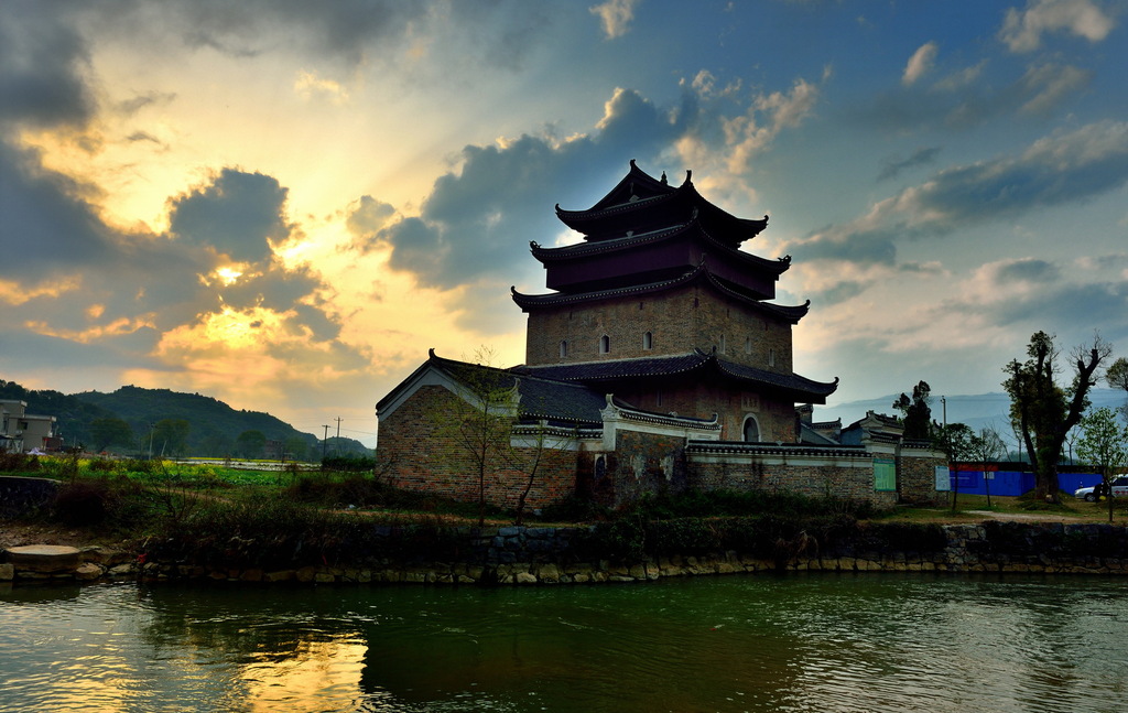 href="/item/永州">永州 /a>江永县上甘棠古村落的东南方向,《文昌阁