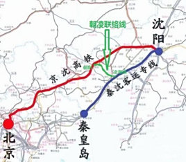 线路起自京沈高铁辽宁朝阳站 ,经辽宁省朝阳市区,北票市 ,锦州市 ,终