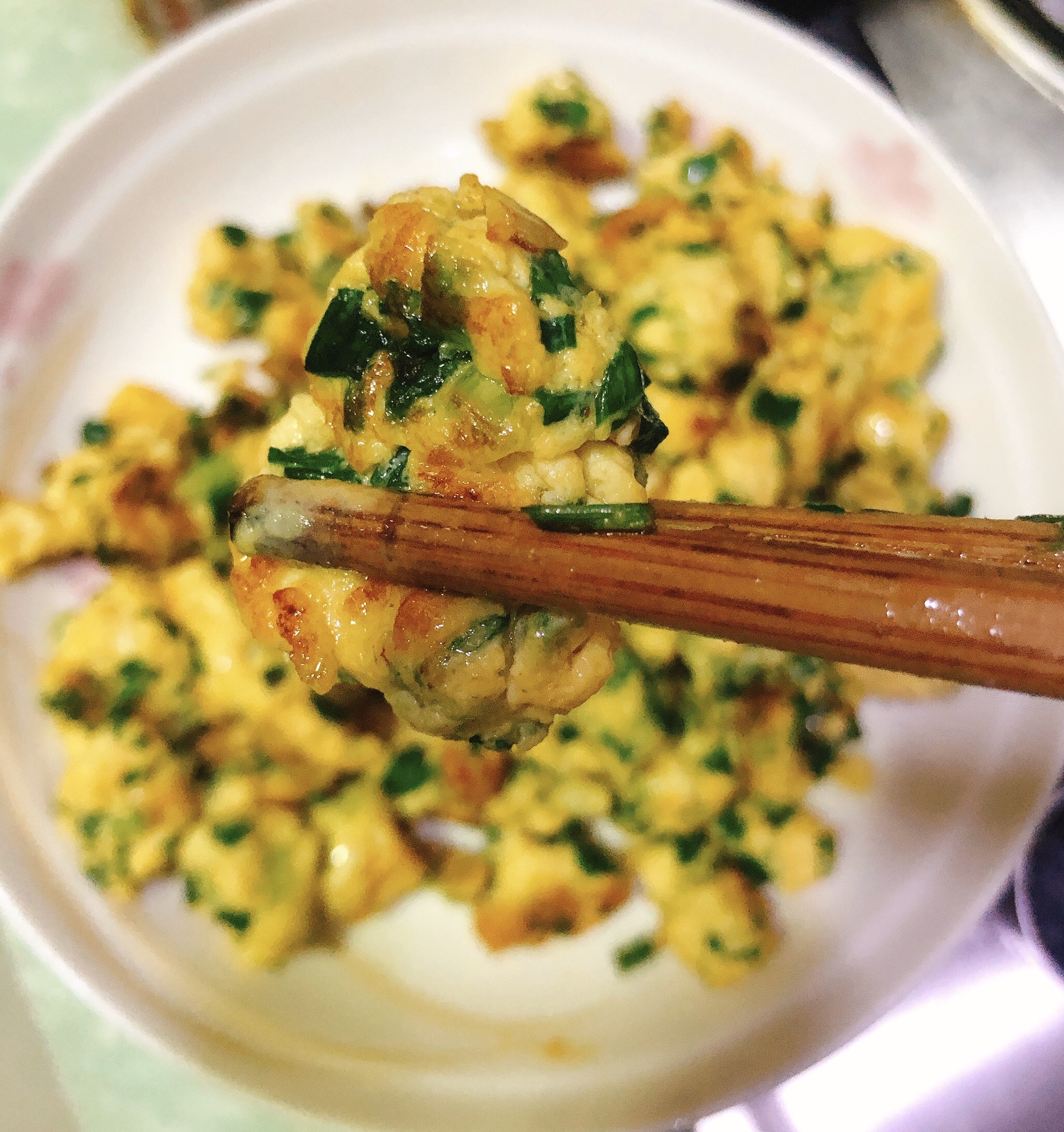 葱花儿炒鸡蛋