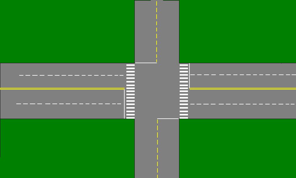 >平面交叉路口/a,即两条或者两条以上道路在同一平面相交的部位