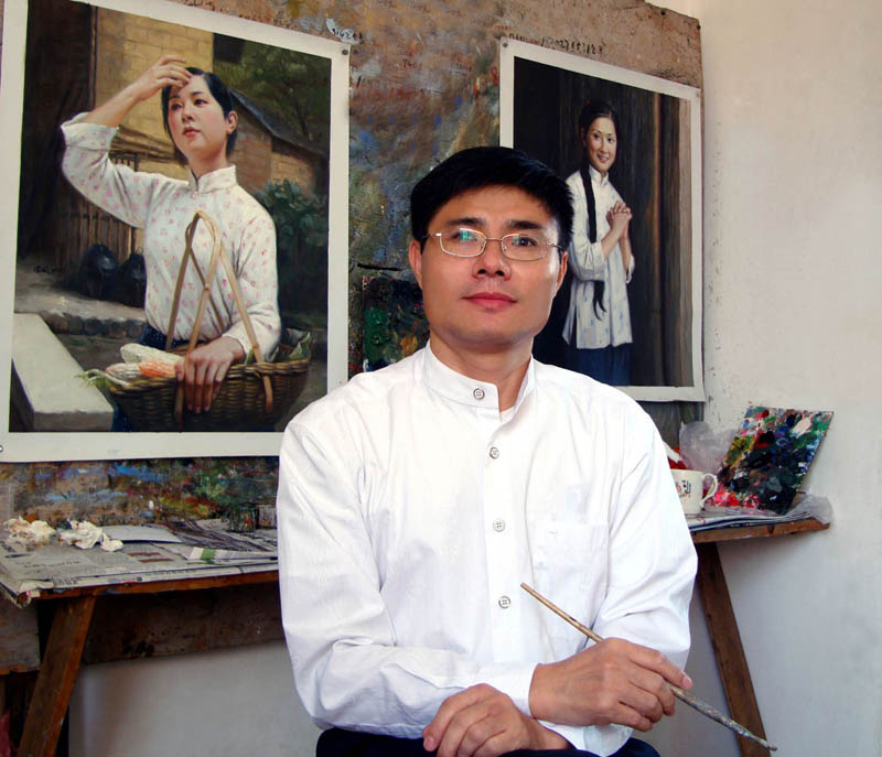 如冰,愚公),男,祖籍江西吉水,西北大学中文系毕业,一级作家,当代画家