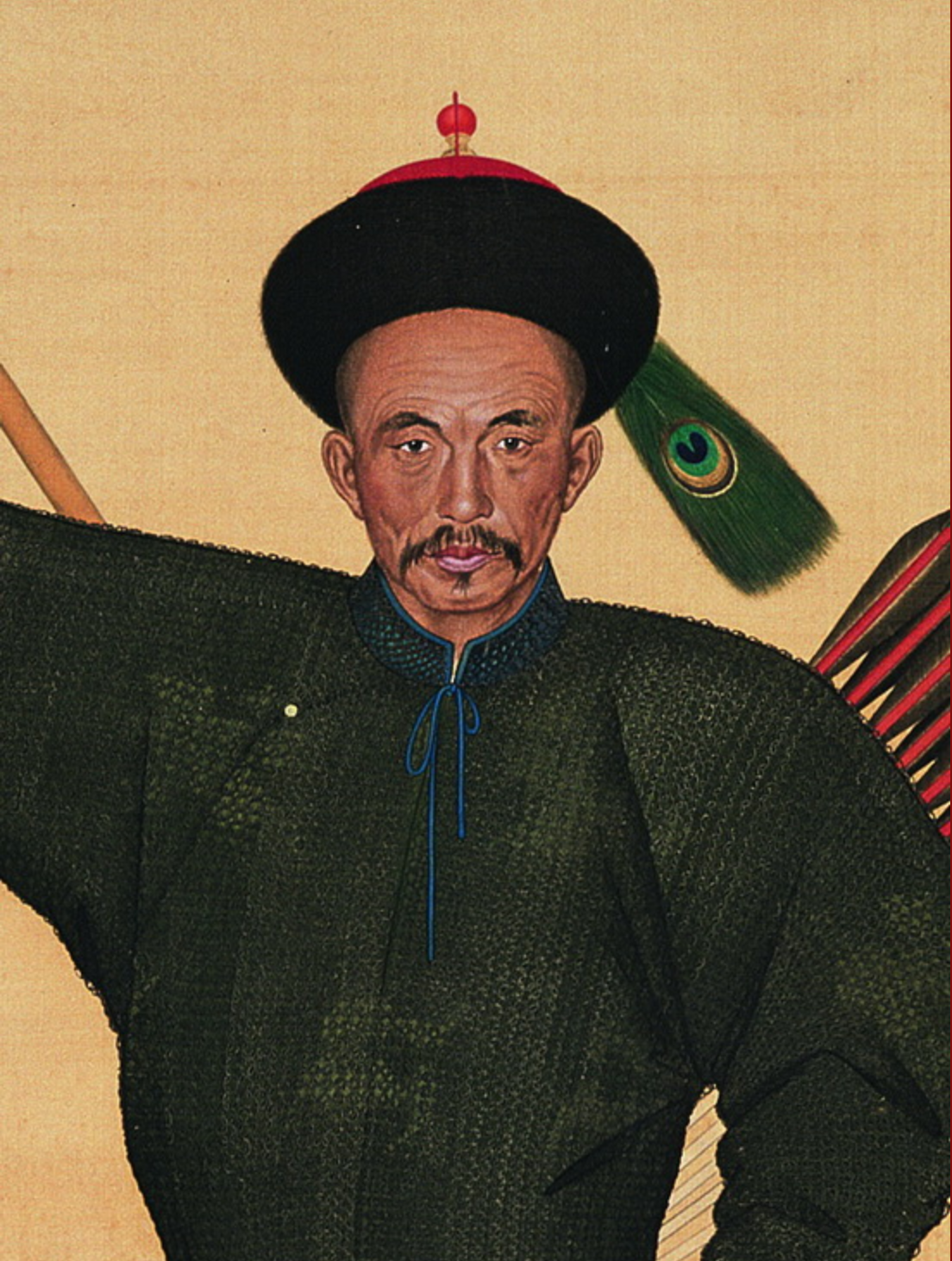 清散秩大臣喀喇巴图鲁阿玉锡像轴