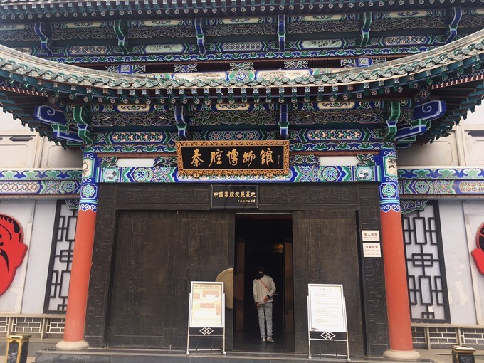 p>秦腔博物馆,坐落在甘肃省兰州市金城关风情区二台阁,2010年1月21日