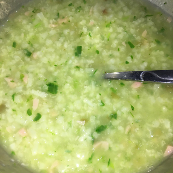 玉米面青菜粥
