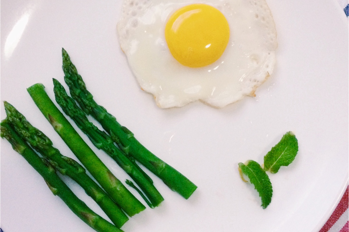 芦笋煎鸡蛋