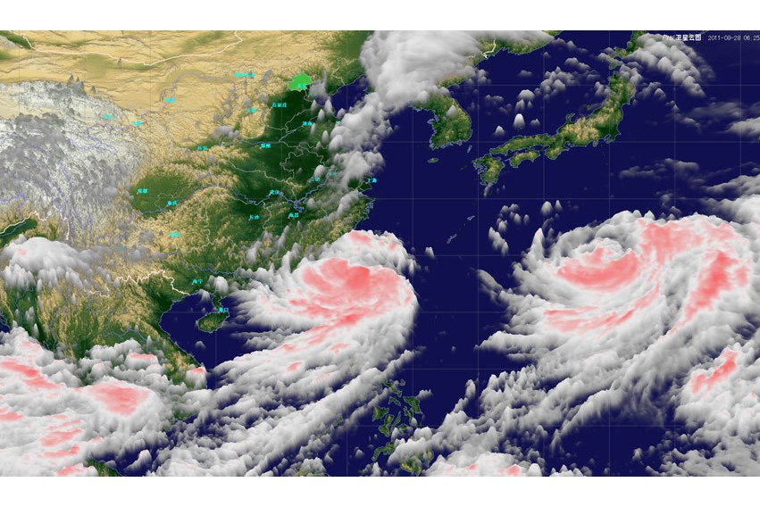 中的云层分布,来寻找 a target="_blank" href="/item/天气系统/72402