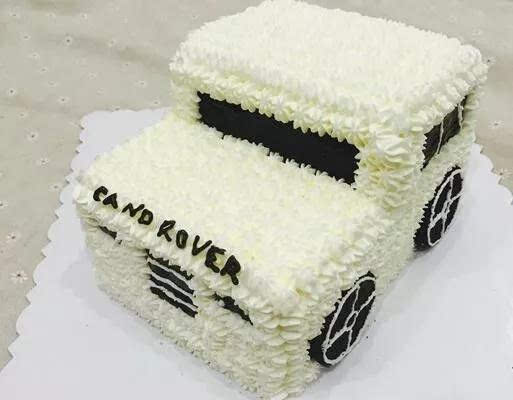 翻糖汽车蛋糕路虎