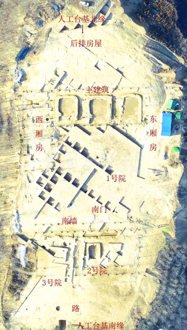 陕西延安芦山峁新石器时代遗址