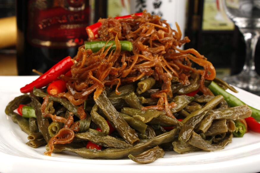素炒干豆角