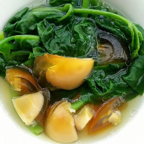 皮蛋青菜汤